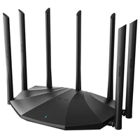 Routeur WiFi Gigabit double bande Tenda AC23 AC2100, 7 antennes 6dBi, DC12V 1.5A, 4x4 MU-MIMO, firmware anglais global, routeur sans fil
