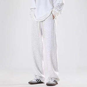 Pantalon de survêtement décontracté pour homme, style américain, drapé, brodé, coupe ample, jambe large, long - Product Image 4