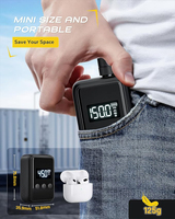 Mini pompe à air électrique facile à utiliser avec manomètre numérique, valve Presta/Schrader, haute pression (150 PSI) pour gonfleur de vélo de montagne et de route