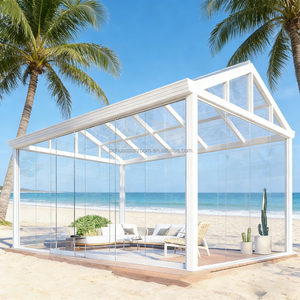 Terraza <span class=keywords><strong>de</strong></span> Aluminio <span class=keywords><strong>3x3</strong></span> 3x4 4x4 con Ventanas Corredizas, Protección UV, Pabellón, Pérgola - Product Image 3