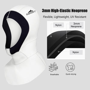 Bonnet de <span class=keywords><strong>plongée</strong></span> SBART 3mm capuche de combinaison thermique extensible Sports nautiques <span class=keywords><strong>plongée</strong></span> en apnée surf chapeau capuche - Product Image 3
