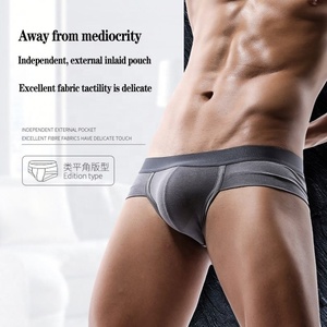 Sous-vêtements en modal en gros pour <span class=keywords><strong>homme</strong></span>, caleçons unis, slips sexy, <span class=keywords><strong>string</strong></span> respirant pour <span class=keywords><strong>homme</strong></span>, <span class=keywords><strong>string</strong></span> pour <span class=keywords><strong>homme</strong></span> - Product Image 4