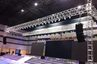 Sistema de Plataforma de Escenario para Eventos y Espectáculos con Estructura de Aluminio Ligero para Iluminación y Sonido Line Array, Venta al por Mayor