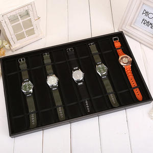 प्रदर्शनी आवश्यक मानक 8 10 गर्ड वेलवेट वॉच स्ट्रैप बैंड उपहार बॉक्स डिस्प्ले ट्रे ऑर्गनाइज़र - Product Image 3