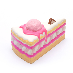 Jouet anti-stress en mousse PU en forme de gâteau triangulaire, de crème glacée ou de gâteau, de haute qualité, aspect alimentaire - Product Image 5
