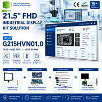 AUO G215HVN01.0 Layar LCD Industri 21.5 Inci 1920x1080 30 Pin LVDS Kit Lengkap dengan Papan Kontrol Solusi Sentuh