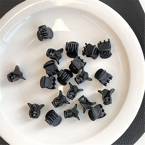 Pinces à cheveux pour femmes 5,5 cm, mini barrettes en plastique de couleur unie, de haute qualité, pour usage quotidien, pour fixation latérale ou en dessus de la tête - Product Image 4