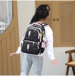 Sublimated Printing Nylon Waterproof Two-Wheel <b>Pull</b> Rod School Backpack Students <b>Trolley</b> Backpack - Product Image 4