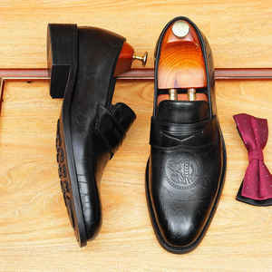 Zapatos de Vestir de Cuero Genuino de Alta Calidad para Hombre, Elegantes, con Punta en Pico, para Negocios, Bodas, Otoño, Gran Venta - Product Image 4