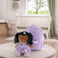 Sac à dos d'école en peluche douce pour fille, adorable dessin animé, personnalisable OEM, jouet en peluche pour enfants