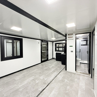 Maison préfabriquée de luxe de 30 pieds avec cuisine, salle de bain, 1, 2 ou 3 chambres, maison conteneur extensible