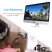 Caméra embarquée double JC261P 4G ADAS avec moniteur à distance, vidéo en direct, GPS, vision nocturne 1080P, enregistrement d'événements, SOS et application