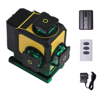 Niveau laser auto-nivelant vert à 16 lignes pour l'aménagement intérieur et extérieur avec lignes de référence au sol