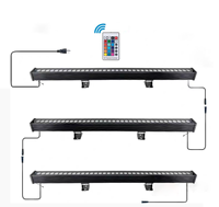Lampe de lavage murale LED polychrome étanche pour l'extérieur avec télécommande IP65 pour l'éclairage mural extérieur des bâtiments