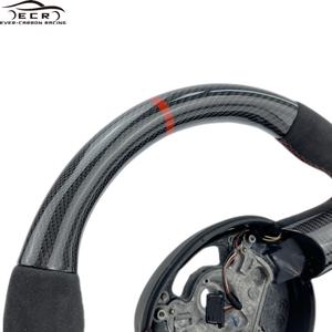 Ever-Carbon Racing ECR <span class=keywords><strong>volant</strong></span> en cuir suédé et Fiber de carbone pour <span class=keywords><strong>Mini</strong></span> Cooper <span class=keywords><strong>R53</strong></span> - Product Image 4