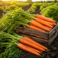 Zanahorias Frescas de Nueva Cosecha 2026, Shandong, Alta Calidad, Sabor Dulce y Crujiente, Alto Contenido de Vitaminas, Certificación GAP, Tamaños de 80-350g, Bolsa de PE de 10kg/20kg