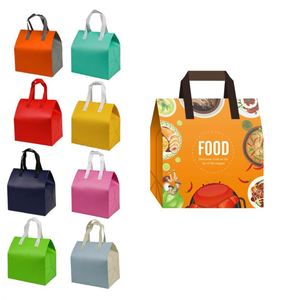 Fashionable Portable Aluminum Foil Cartoon Pattern Reusable Insulated Foldable Lunch Cooler Bag with Waterproof Adhesive Closure - Product Image 1