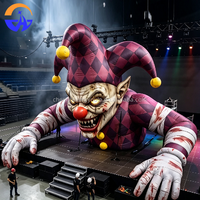 Décoration géante gonflable de clown monstre effrayant pour Halloween, idéale pour festival de musique, scène, événement, fête, carnaval, exposition en extérieur
