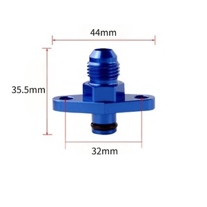 Haofa Fuel Rail Pressure Regulator Flange <b>Adapter</b> 44mm x 35.5mm Aluminium Turbocharged - Product Image 1