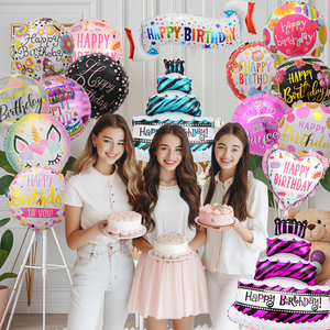 Balão de Festa de Aniversário e Dia das Mães de Filme de Alumínio Metálico de 18 Polegadas para Decoração de Palco e Fundo - Product Image 1
