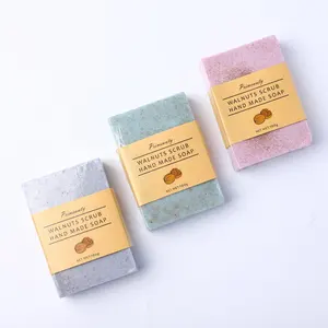 Soap Manufacturer Hotel Face Deep Cleansing Scrub Exfoliating Moisturizing Vegan Soap Bar Organic Natural Handmade Bath Soap