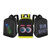 LOY T2 Mochila LED Inteligente Al por Mayor Pantalla Publicitaria a Color Impermeable Control APP Publicidad DIY Negocios