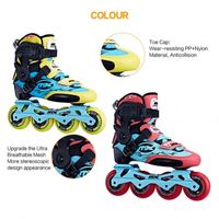 Patins à roulettes en ligne professionnels de marque OEM, 68 mm, 72 mm, 76 mm, 4 roues, pour adultes, extérieur, jaune bleu, SLALOM PRO 65KG