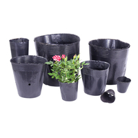 Macetas de Plástico Negras para Cultivo de Lechuga, Macetas de Vivero Personalizadas, Macetas Suaves
