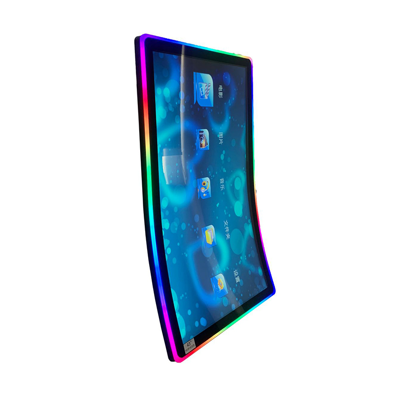Factory Direct New 43 Inch J Shape Touch Monitor Glass Arylic LED Lighting Frame USB Customized PCAP Gaming Monitor · image 2