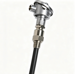 หัววัดอุณหภูมิแบบเกลียว JUMO 902020/10-402-1001-1-9-600-104/550 ชนิด Pt100 แบบ RTD รุ่น Form-B หัวต่อ IP65 ขนาด 9 มม. วัสดุ 316Ti - Product Image 3
