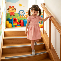 Profilé de protection antidérapant en PVC pour marches d'escalier, étanche, auto-adhésif, pour carrelage céramique et marches en bois, sécurité et découpe facile