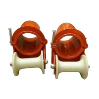 Poulie de câble souterraine de haute qualité câble de roue en nylon en aluminium tirant le rouleau de câble optique