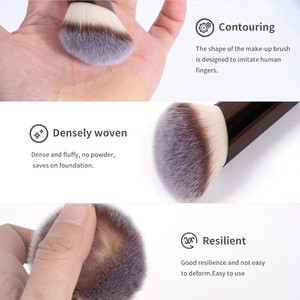 New Arrival Dual Ended Brushes Professional Vegan Cruelty Free Custom Logo Soft High Quality Synthetic Fiber <strong>Makeup</strong> Brush Set - Product Image 3