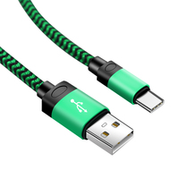 Câble de charge USB de 10 pieds, tressé en nylon, charge rapide, cordon de données USB pour téléphone Android Type-C Micro