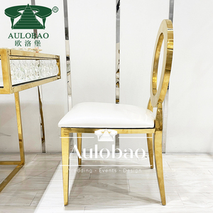 Vente en gros de mariage Washington Chaise empilable en acier inoxydable avec coussins pour événement - Product Image 5