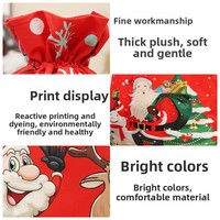 Neue Weihnachtsdekorationen aus der Fabrik: Bedruckte Leinen-Tischdecken, Esstisch-Dekorationen mit Cartoon-Weihnachtsmann und Schneemann, Wiederverwendbar und Langlebig