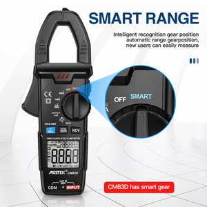 Pinza amperimétrica digital, A multímetro de 200, corriente CA CC, <span class=keywords><strong>volt</strong></span>ímetro de corriente de coche, probador de temperatura de capacitancia, pinza amperimétrica CE - Product Image 3