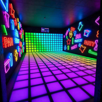 Juego Interactivo de Piso LED de Grado Comercial - Cuadrícula de Salto Activa para Centros de Entretenimiento