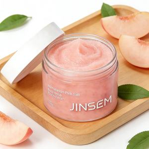 Gommage corporel exfoliant à la pêche en gros ODM avec sel marin et extrait de pêche 200G Hydratant et unifiant le teint Allantoïne Panthénol - Product Image 6