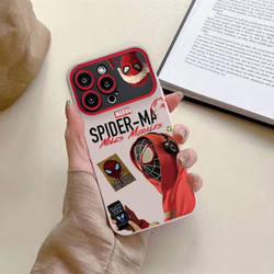 Mode grande fenêtre TPU impression <span class=keywords><strong>Spiderman</strong></span> étui de téléphone pour iPhone 15 Pro Max 14 13 12 11 antichoc Mobile couverture arrière - Product Image 5
