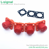 Connecteur HV prises de courant avec tige filetée, 20 pièces, stockage d'énergie, 1 broche 8MM, Orange, mâle IP67