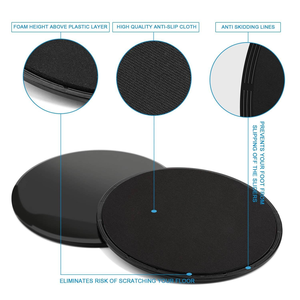 Discos Deslizantes para Ejercicios de Fitness, Estabilidad, Abdominales, Piernas y Cuerpo Completo, Ligeros, Antideslizantes, de EVA y ABS, para Pisos Duros, Unisex, para Adultos - Product Image 5
