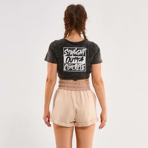 High <b>Waist</b> Running Manufacturer Athletic <b>Shorts</b> Tights Layers <b>Elastic</b> Drawstring Sport Workout Women's <b>Shorts</b> - Product Image 4
