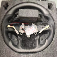 Pour Dodge Ram 1500 TRX 2018-2022 Volant en fibre de carbone et cuir mat
