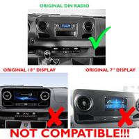 KLYDE Autoradio pour Sprinter W907 10.25 pouces IPS Android Head Unit GPS Navigation pour Sprinter W910 Carplay DSP Voice Control