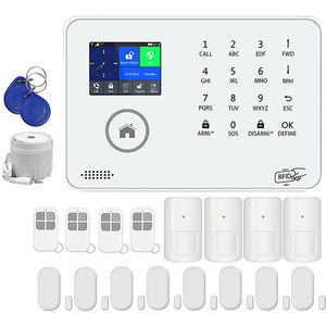 Sistema de Alarma Inalámbrico con Pantalla Táctil de 2.4 Pulgadas, WiFi, GSM, Doble <span class=keywords><strong>Red</strong></span>, 99 Zonas, con Sistema de Monitoreo de Alarma - Product Image 1