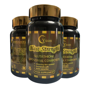 Suplemento Dietético de Alta Calidad en Oferta, Complejo de Glutatión Liposomal de Alta Potencia, Colágeno, Vitamina C, Blanqueador de Piel, 60 Cápsulas - Product Image 1