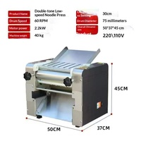 Machine à pâte et à nouilles entièrement automatique en acier inoxydable 304, 110V/220V, pour usage commercial, machine à presser la pâte de comptoir