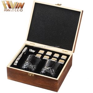 Vente chaude Bière Refroidisseur Whisky Glaçon en argent doré dans la boîte cadeau en bois hommes Cadeau Cadeau D'<span class=keywords><strong>anniversaire</strong></span> - Product Image 3