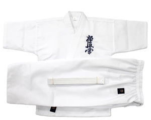 Usine directe vêtements d'art martial polyester-coton karaté Kyokushin costume <span class=keywords><strong>Kimono</strong></span> karaté Gi uniformes Kyokushin uniforme - Product Image 1